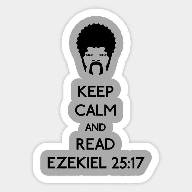 Keep calm ezekiel Sticker by karlangas